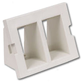 Hubbell IM2IA15OW Infin-e-Station Keystone - 2 Port/Recessed